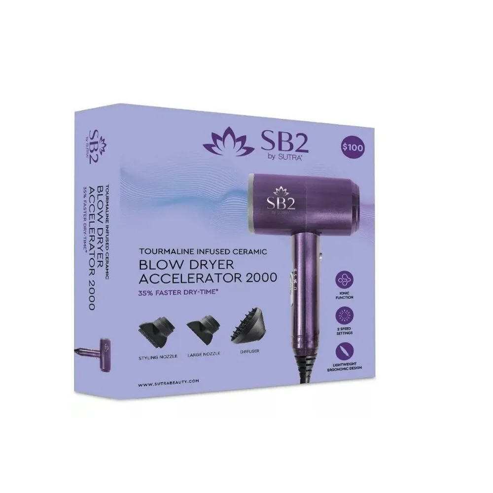 SB2 by SUTRA Accelerator ceramic 2000 Blow Dryer 35% Faster Dry Time